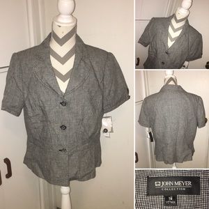 JOHN MEYER | Short sleeve suit jacket